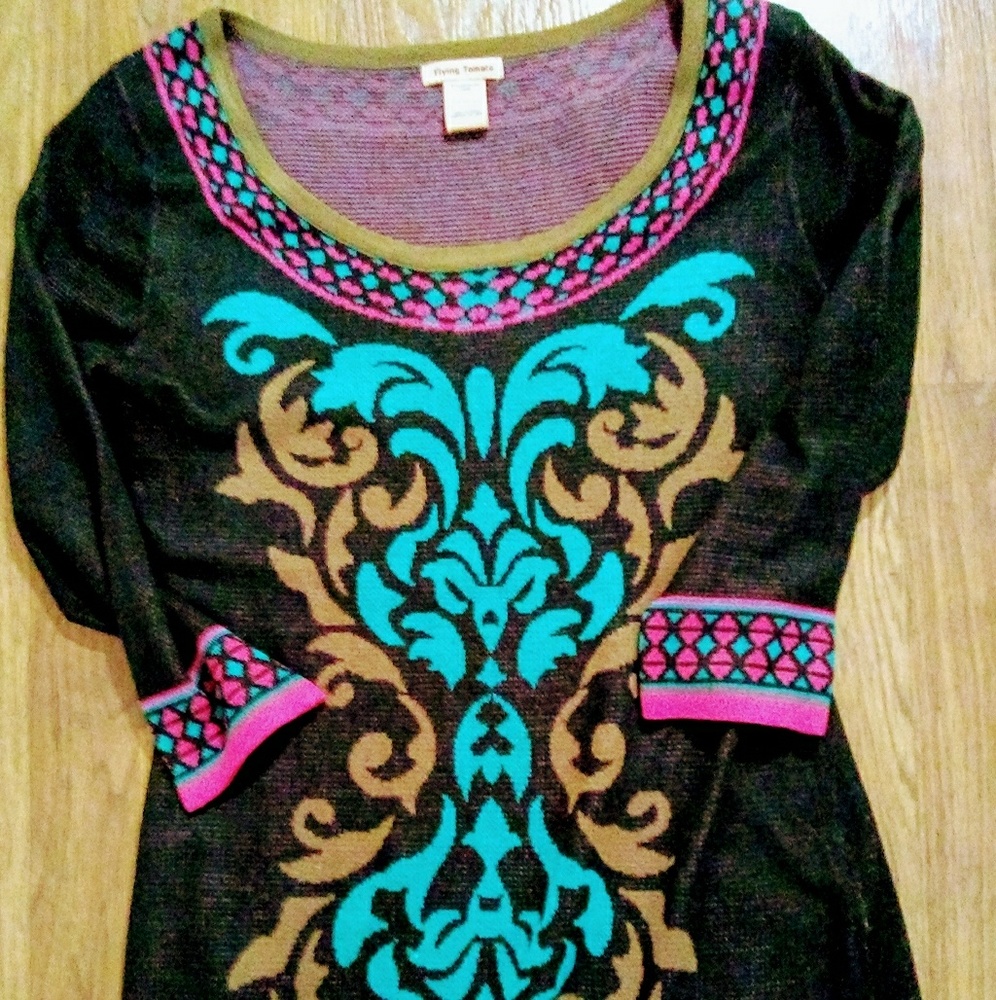 NWOT Flying Tomato Light Sweater Mini Dress Large